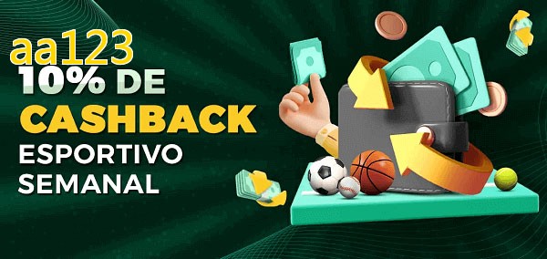 10% de bônus de cashback na aa123